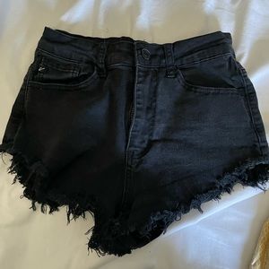 Womens black short shorts